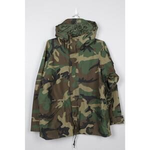 00's Military Woodland Camo Shell Parka Jacket